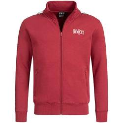 BENLEE Herren Sweatjacke mit Reißverschluss schmale Passform CUNINGHAM Dark Red L von BENLEE Rocky Marciano