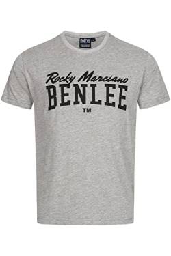 BENLEE Herren T-Shirt Normale Passform Donley Marl Grey/Black 3XL von BENLEE Rocky Marciano
