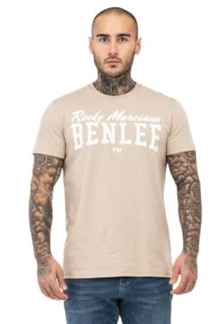BENLEE Herren T-Shirt Normale Passform Logo Sand/White M von BENLEE Rocky Marciano