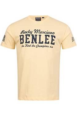 BENLEE Herren T-Shirt Normale Passform Lorenzo Beige/Dark Navy XXL von BENLEE Rocky Marciano