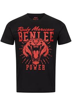 BENLEE Herren T-Shirt Normale Passform Tiger Power Black/Red XXL von BENLEE Rocky Marciano