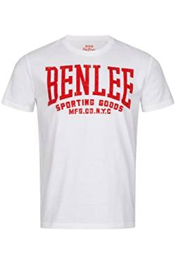 BENLEE Herren T-Shirt Normale Passform Turney White/Red L von BENLEE Rocky Marciano