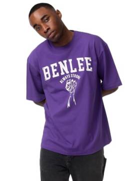 BENLEE Herren T-Shirt Oversize LIEDEN Purple/White M von BENLEE Rocky Marciano