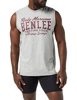 BENLEE Herren ärmelloses T-Shirt schmale Passform LASTARZA Marl Grey L von BENLEE Rocky Marciano