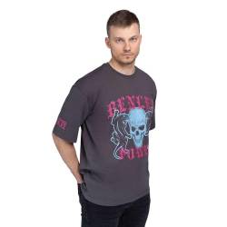 Benlee Herren T-Shirt Oversize Pantera Anthracite/Magenta/Sky Blue M 190766 von BENLEE Rocky Marciano