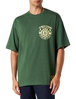 Benlee Herren T-Shirt Oversize Waldorf Bottle Green/Yellow M 190769 von BENLEE Rocky Marciano