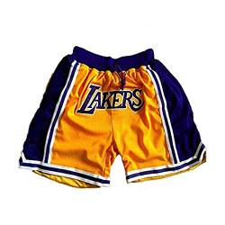 BEOOK Basketball-Shorts, Herren-Trikot Basketball-Hose # 23 Herren-Shorts Sommer Stickerei-Trainingsspiel Kurzhose (L) von BEOOK