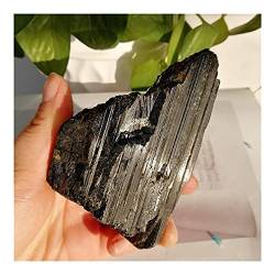 BEPHON 45–500 g natürlicher schwarzer Turmalin-Kristall-StoneStone-Heimdekorations-natürlicher Kristall-rauer Stein-Felsen-Muster-Handwerk WEISHENYIN (Material : 160-180g) von BEPHON