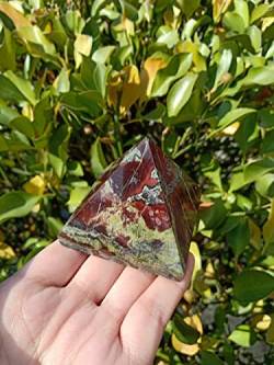 BEPHON 50 mm Natursteine ​​und Mineralien Drachenblutstein Pyramidenförmiger Edelstein Heilkristalle Geeignet for Möbeldekoration WEISHENYIN von BEPHON
