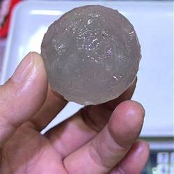 BEPHON Kristall gemischte Materialien Hand Mondkrater Kristallsteinkugeln CrystalStones zur Dekoration WEISHENYIN (Color : Light Fluorite_Approx30-40mm) von BEPHON