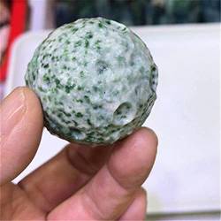 BEPHON Kristall gemischte Materialien Hand Mondkrater Kristallsteinkugeln CrystalStones zur Dekoration WEISHENYIN (Color : Tree Agate_Approx30-40mm) von BEPHON
