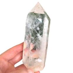 BEPHON Natürlicher klarer Stein Quarzkristall Punkt Heilkristall 1PC geeignet for Möbeldekoration WEISHENYIN (Color : 12-16cm_1pc) von BEPHON
