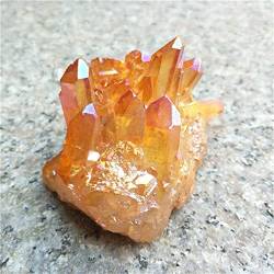 BEPHON Natürliches gelbes Kristall-Aura-Quarz-Stein-Cluster-Exemplar 150 g-550 g Geeignet for Möbeldekoration JIYUEYIN (Color : 150g-200g) von BEPHON