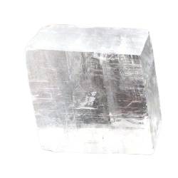 BEPHON Schöner Kristall 30 g-100 g natürlicher transparenter gelber optischer Calcit-Kristall getrommelter Stein-Rohprobe WEISHENYIN (Color : White 60 80g) von BEPHON