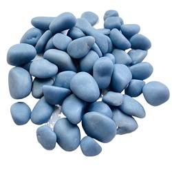 Natürlicher Kristall Natürlicher Blauer Angelit Trommelstein Kristallkies Achat für WEISHENYIN (Material : 300g) von BEPHON