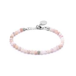 BERGERLIN Opal Armband pink - facettiertes, pinkes Armband - Silber - XS-S von BERGERLIN