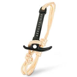 BËRGSTEIGER ICE AXE Armband für Herren & Damen mit Eispickel - hochwertiges Stoffarmband - Bracelet geflochten - Armbänder aus Stoff - ideales Bergsteiger Geschenk (Ahorn) von BËRGSTEIGER