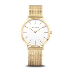 BERING Damen Uhr Quarz Movement - Classic Collection mit Edelstahl und Saphirglas 14134-XXX Armbandsuhren - Wasserdicht: 3 ATM, Gold von BERING