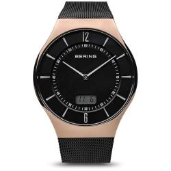 BERING Herren Uhr Funk Movement - Radio controlled Collection mit Edelstahl und Saphirglas 51640-166 Armbandsuhren - Wasserdicht: 5 ATM von BERING