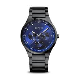 BERING Herren Uhr Quarz Movement - Classic Collection mit Edelstahl und Saphirglas 11740-727 Armbandsuhren - Wasserdicht: 10 ATM, Schwarz von BERING