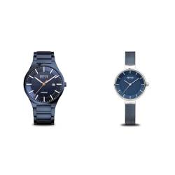 BERING Herren Uhr Solar Movement - Titanium Collection mit Titan und Saphirglas 15239-797 & Damen Uhr Solar Movement von BERING