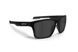 BERTONI Sport Polarisierte Sonnenbrille für Herren Damen in TR90 100% UV Block mod. Fulvio (Matt Schwarz - Polarisierte Grau Linsen) von BERTONI