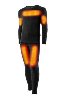 BERTSCHAT Beheizbares Shirt & Hose [SET] – Dual Heating | USB | Beheizbare Hose & Beheizbare Shirt | Beheizbare Kleidung | XL von BERTSCHAT