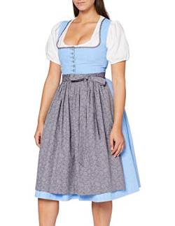 BERWIN & WOLFF TRACHT FOLKLORE LANDHAUS Damen dirndl Kleid, Blue With Grey, 46 EU von BERWIN & WOLFF TRACHT FOLKLORE LANDHAUS