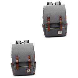 BESPORTBLE Canvas-Rucksack Moderucksack 2st Wanderrucksack Für Herren Ranzen Reiserucksack Für Männer Rücksack Männer Reiserucksack Reisen Persönlichkeit Freizeitrucksack von BESPORTBLE