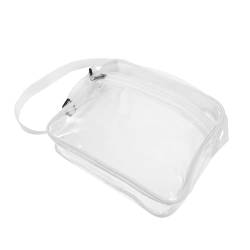 BESPORTBLE Transparente Umhängetasche PVC-Tasche Reise-Kosmetiktasche Multifunktionale Handtasche Einkaufshandtasche Damen Umhängetasche Frau Anwesend Alle Kleine Tasche Leicht Einkaufen Weiß von BESPORTBLE