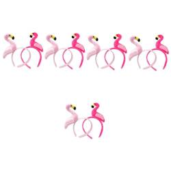 BESTYASH 10 Stk Flamingo-Stirnband halloween haarschmuck halloween hair accessories Make-up-Stirnband kreativer Flamingohut Tiere Stirnband für Hawaii-Party Stirnband für Bühnenauftritte von BESTYASH