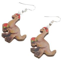 BESTYASH 5 Paare Dinosaurier-Ohrringe Damen Ohrringe lustige kawaii Ohrringe Geschenke für kleine Geschenke Weihnachtssto Weihnachtsohrringe Weihnachtsohrschmuck Hängend Charme Fräulein von BESTYASH