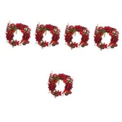 BESTYASH 5St Haarnadel-Stirnband Blumengirlande Kränze Haarschmuck für die Hochzeit Haargummi Feenkronen für Frauen Teeparty-Accessoires für Frauen Abschlussball Kopfbedeckung Suite Kranz von BESTYASH