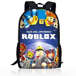 Roblox Rucksäcke, 3D-gedruckte Roblox Kinderrucksäcke, Anime Schultaschen Backpack Kinder Rucksack Cartoon Tasche Modeaccessoire Rucksack für Kinder Geschenk, Schultaschen von BESTZY