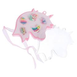 BESTonZON 1 Schachtel Niedlicher Ring für Kinder verkleidung kinder party geschenke für kinder Einhorn-Cupcake-Ringe Regenbogenringe für Geburtstagsgeschenke für Mädchen Ringe für Mädchen von BESTonZON