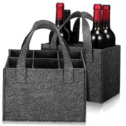 BESTonZON 2st Weinbeutel Halloween-weinflaschenträger Träger Für Wein Geschenktüte Wein Aufbewahrungstasche Tragetasche Für Wein Geschenktasche Tragbar Nadelvlies von BESTonZON