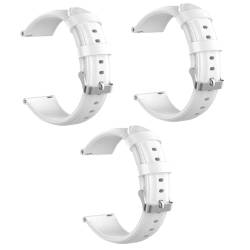 BESTonZON 3st Uhrenarmbänder Smartwatch-bänder Wachshaut Weiß Lodern Armband von BESTonZON