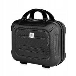 Betlewski - Kosmetikkoffer Hartschale - Handgepäck Kleiner Koffer aus robustem ABS-Kunststoff mit Zwei Separate Fächer - 28 cm x 21 cm x 15 cm - Schwarz von BETLEWSKI