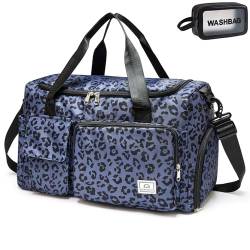 Kleine Sporttasche für Damen, Reisetasche, Handgepäck, Wochenendtasche mit Schuhfach, Z2#Dunkelgrau, Turnbeutel und Kulturbeutel von BEULPTN