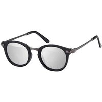 BEZLIT Eyewear Retrosonnenbrille Desginer Sonnenbrille Metallrahmen (1-St) mit schwarzen Linsen von BEZLIT Eyewear
