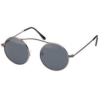 BEZLIT Eyewear Retrosonnenbrille Designer Herren Sonnenbrille mit Edelstahlbügeln (1-St) mit schwarzen Linsen von BEZLIT Eyewear