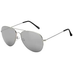 BEZLIT Damen Herren Sonnenbrille Piloten Designer Grau von BEZLIT