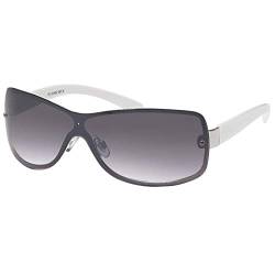 BEZLIT Damen Sonnenbrille Strasssteine A0553 Weiß von BEZLIT