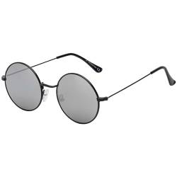 BEZLIT Herren Sonnenbrille Runde Form Grau-Schwarz von BEZLIT