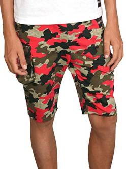 BEZLIT Jungen Shorts Kinder Kurze-Hose Cargo Capri Short Hosen Strech 30079 Rot-Camouflage 164 von BEZLIT