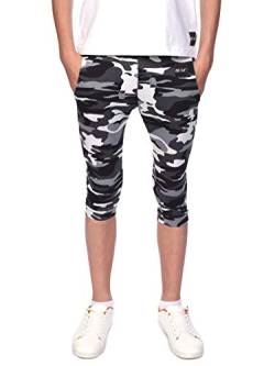 BEZLIT Kinder Jungen Capri-Shorts Kurze-Hose Bermuda Short Strech 30070 Camouflage 128/134 von BEZLIT