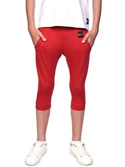 BEZLIT Kinder Jungen Capri-Shorts Kurze-Hose Bermuda Short Strech 30070 Rot 116/122 von BEZLIT