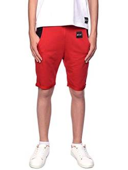 BEZLIT Kinder Jungen Shorts Kurze-Hose Bermuda Capri-Short Hosen Strech 30069 Rot 140/146 von BEZLIT