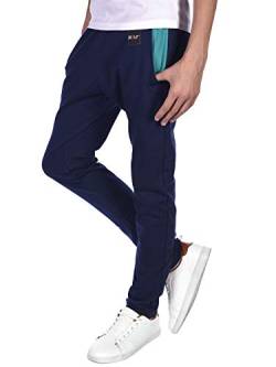 BEZLIT Kinder Jungen Sport Freizeit Stoff Jogging Sweat Hose 30143 Navy-Grün 104 von BEZLIT