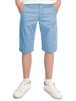 BEZLIT Kinder Kurze-Hose Jungen Chino-Shorts Capri-Shorts Bund Verstellbar Kinder-Shorts 30057 Hellblau 122 von BEZLIT